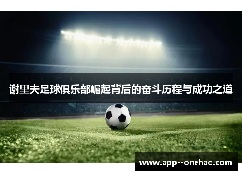 谢里夫足球俱乐部崛起背后的奋斗历程与成功之道